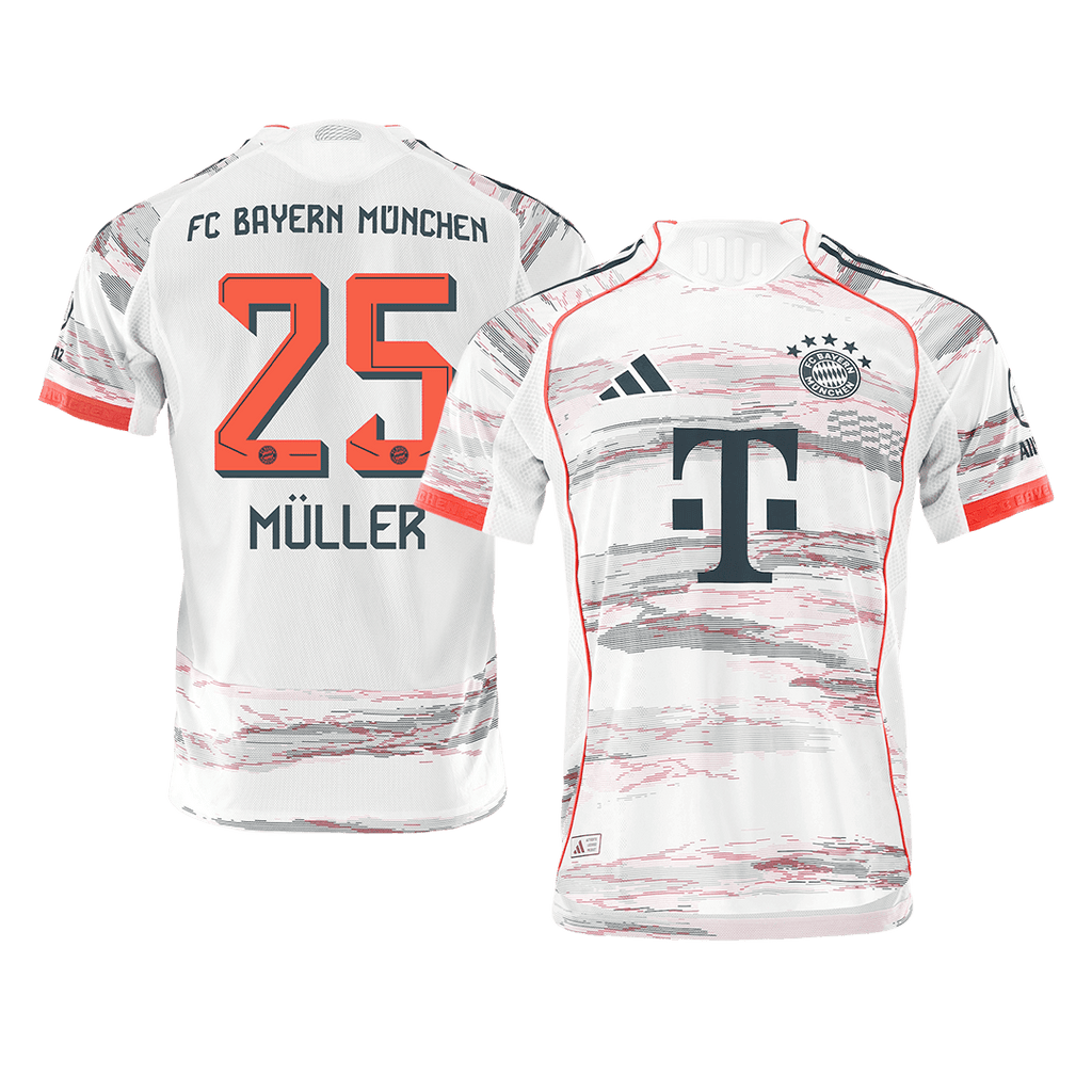 Bayern München Auswärtstrikot 2025/26 Spieler-Version MÜLLER #25