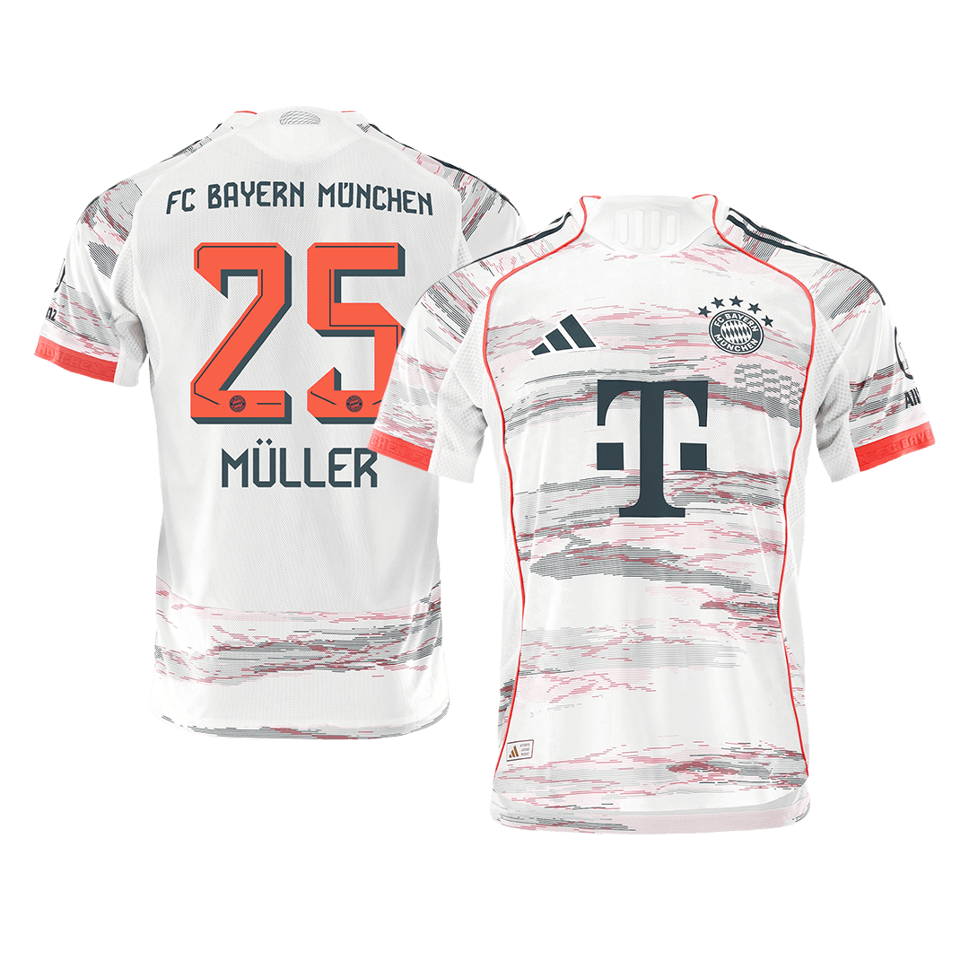 Bayern München Auswärtstrikot 2025/26 Spieler-Version MÜLLER #25