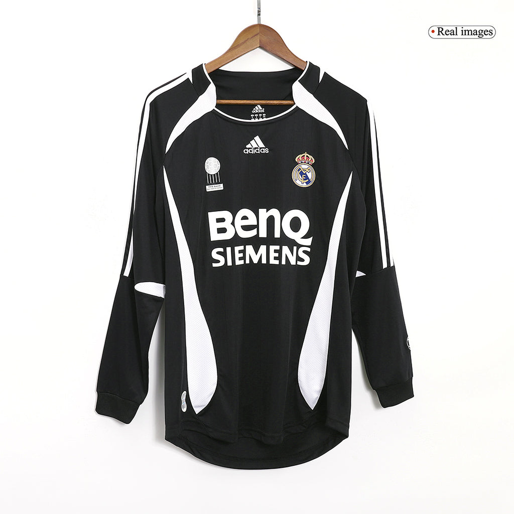 Real Madrid Retro Auswärtstrikot Langarm 2006/07 SERGIO RAMOS #4